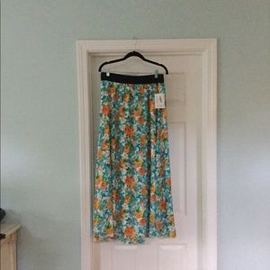 Bright colorful maxi skirt